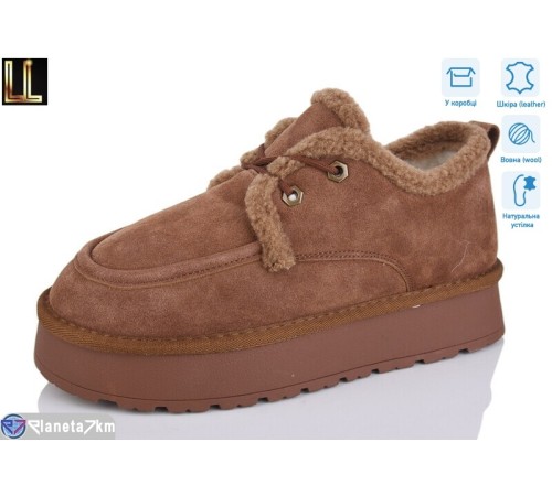 Уггі жіночі на зиму (8 пар р.37-41) коричневий  "Lilin"