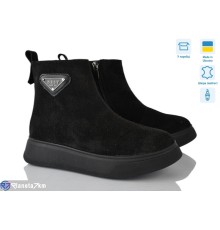 Черевики жіночі на весну/осінь (6 пар р.36-40) чорний  "Speranza"