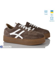 Кросівки жіночі на весну/осінь (6 пар р.36-41) коричневий  "FOX"