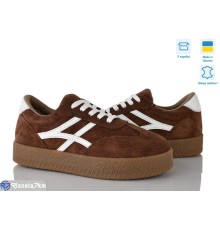 Кросівки жіночі на весну/осінь (6 пар р.36-41) коричневий  "FOX"