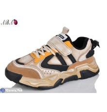 Кросівки жіночі на весну/осінь (10 пар р.37-41) коричневий  "Aba"