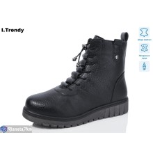 Черевики жіночі на зиму (6 пар р.37-42) чорний  "Trendy"