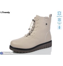 Черевики жіночі на зиму (6 пар р.37-42) бежевий  "Trendy"