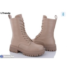 Черевики жіночі на зиму (6 пар р.36-41) бежевий  "Trendy"
