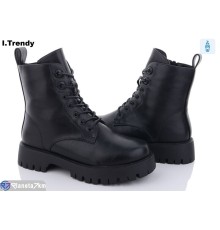 Черевики жіночі на зиму (6 пар р.36-41) чорний  "Trendy"
