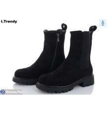 Черевики жіночі на зиму (6 пар р.36-41) чорний  "Trendy"