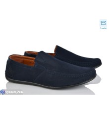 Мокасини чоловічі на весну/осінь (8 пар р.40-45) синій  "Vitta"