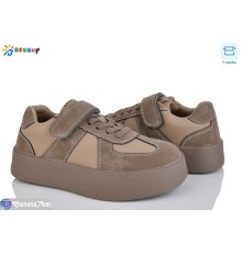 Дитячі кросівки на весну/осінь (8 пар р.32-37) коричневий  "Bessky-Kellaifeng"