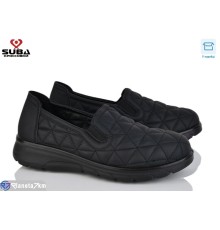 Сліпони жіночі на весну/осінь (8 пар р.37-41) чорний  "SUBA"