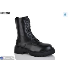 Черевики жіночі на весну/осінь (6 пар р.35-40) чорний  "Super Gear"