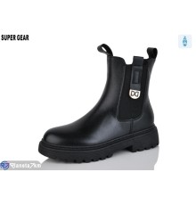 Черевики жіночі на весну/осінь (6 пар р.36-41) чорний  "Super Gear"
