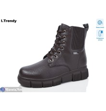 Черевики жіночі на зиму (6 пар р.37-42) коричневий  "Trendy"