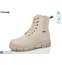 Черевики жіночі на зиму (6 пар р.37-42) бежевий  "Trendy"