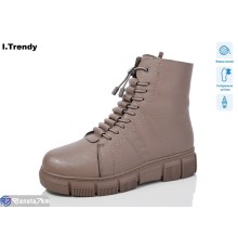 Черевики жіночі на зиму (6 пар р.37-42) бежевий  "Trendy"