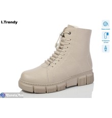 Черевики жіночі на зиму (6 пар р.37-42) бежевий  "Trendy"