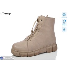 Черевики жіночі на зиму (6 пар р.37-42) бежевий  "Trendy"