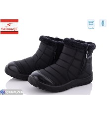 Дутики жіночі на зиму (8 пар р.37-42) чорний  "Saimaoji"