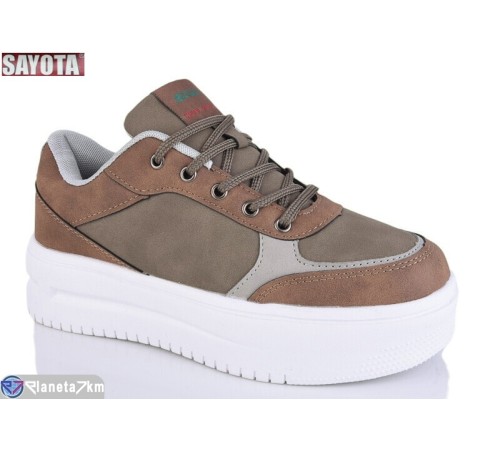Кросівки жіночі на весну/осінь (8 пар р.37-41) коричневий  "Sayota"
