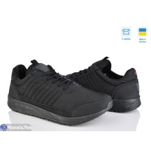 Кросівки чоловічі на весну/осінь (6 пар р.41-46) чорний  "LEOBAZA"