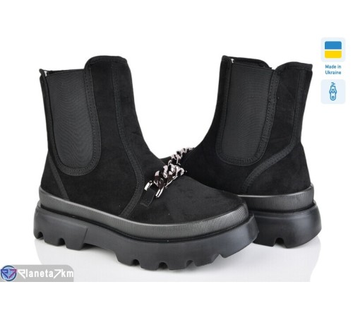 Черевики жіночі на зиму (6 пар р.37-41) чорний "LEOBAZA" Черевики жіночі на зиму (6 пар р.37-41) чорний "LEOBAZA"