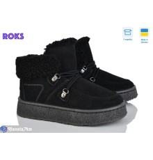 Черевики жіночі на зиму (6 пар р.37-41) чорний  "Roks"