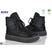Черевики жіночі на зиму (6 пар р.37-41) чорний  "Roks"