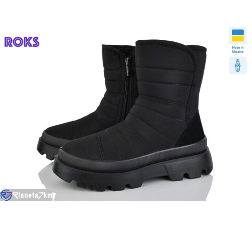 Дутики жіночі на зиму (6 пар р.37-41) чорний "Roks" Дутики жіночі на зиму (6 пар р.37-41) чорний "Roks"
