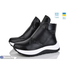 Черевики жіночі на зиму (6 пар р.36-40) чорний  "Linda"