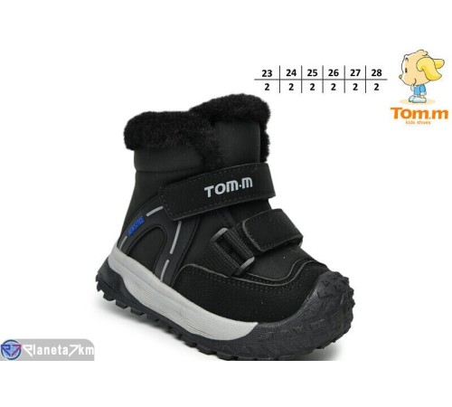 Черевики дитячі на зиму (8 пар р.23-28) чорний "TOMMY" Черевики дитячі на зиму (8 пар р.23-28) чорний "TOMMY"