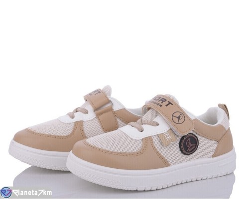 Дитячі кросівки на весну/осінь (6 пар р.31-36) бежевий  "YAMMI SHOES"