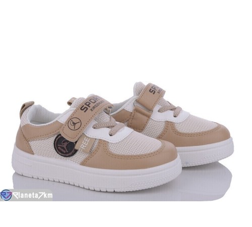 Дитячі кросівки на весну/осінь (6 пар р.26-31) бежевий  "YAMMI SHOES"