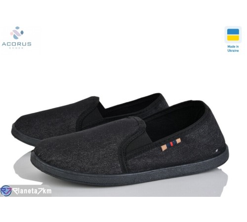 Сліпони чоловічі на весну/осінь (7 пар р.41-45) чорний "Acorus" Сліпони чоловічі на весну/осінь (7 пар р.41-45) чорний "Acorus"