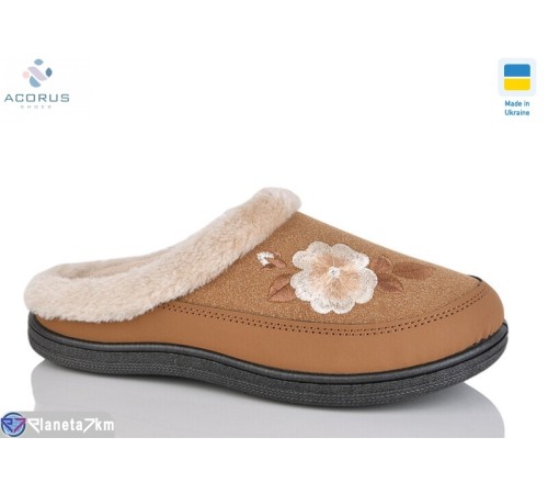 Тапки жіночі на весну/осінь (8 пар р.37-41) camel "Acorus" Тапки жіночі на весну/осінь (8 пар р.37-41) camel "Acorus"