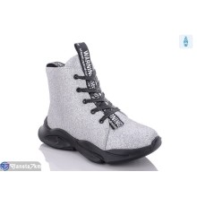 Черевики дитячі на весну/осінь (8 пар р.32-37) срібний  "Laifakids"