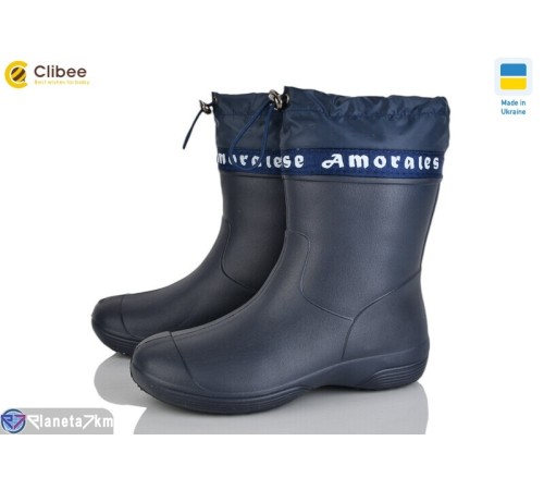 Жіночі чоботи з піни на весну/осінь (6 пар р.36-41) синій "BELIES" Жіночі чоботи з піни на весну/осінь (6 пар р.36-41) синій "BELIES"
