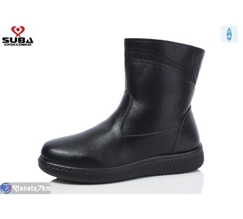Черевики жіночі на зиму (8 пар р.37-42) чорний  "SUBA"