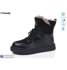 Черевики жіночі на зиму (6 пар р.37-42) чорний  "Trendy"
