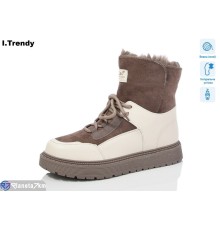 Черевики жіночі на зиму (6 пар р.37-42) коричневий  "Trendy"