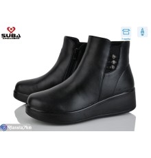 Черевики жіночі на зиму (8 пар р.37-42) чорний  "SUBA"