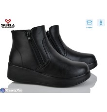 Черевики жіночі на зиму (8 пар р.37-42) чорний  "SUBA"