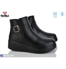 Черевики жіночі на зиму (8 пар р.37-42) чорний  "SUBA"