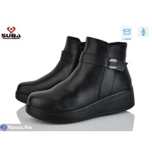 Черевики жіночі на зиму (8 пар р.37-42) чорний  "SUBA"