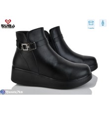 Черевики жіночі на зиму (8 пар р.37-42) чорний  "SUBA"