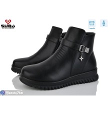 Черевики жіночі на зиму (8 пар р.37-42) чорний  "SUBA"