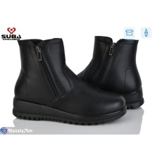 Черевики жіночі на зиму (8 пар р.37-42) чорний  "SUBA"