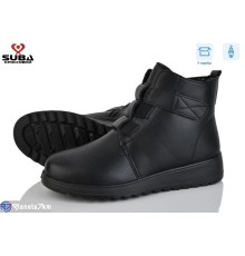 Черевики жіночі на зиму (8 пар р.37-42) чорний  "SUBA"