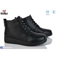 Черевики жіночі на зиму (8 пар р.37-42) чорний  "SUBA"