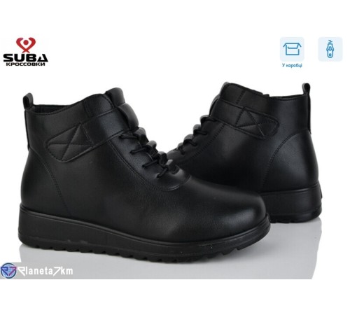 Черевики жіночі на зиму (8 пар р.37-42) чорний  "SUBA"