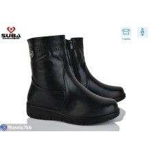 Черевики жіночі на зиму (8 пар р.37-41) чорний  "SUBA"