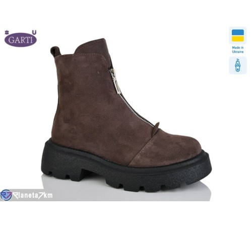 Черевики жіночі на зиму (6 пар р.36-40) коричневий  "Garti"
